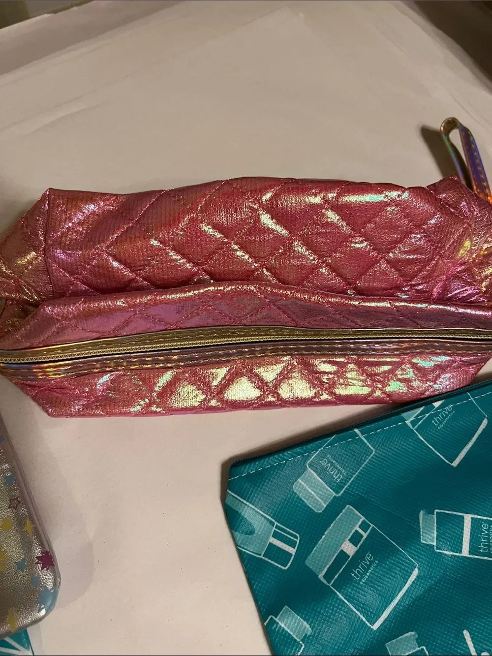 KEVIN.MURPHY Metallic Mauve Cosmetic Pouch